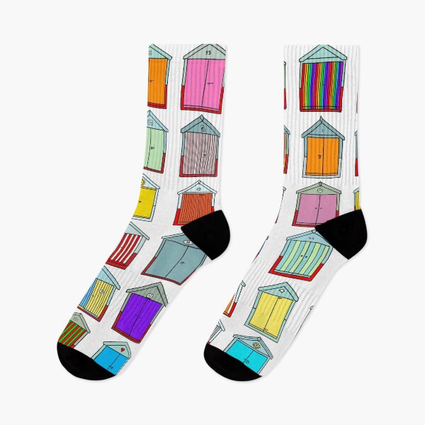 Item preview, Colourful Beach Huts Pattern designed and sold by Adam Regester.