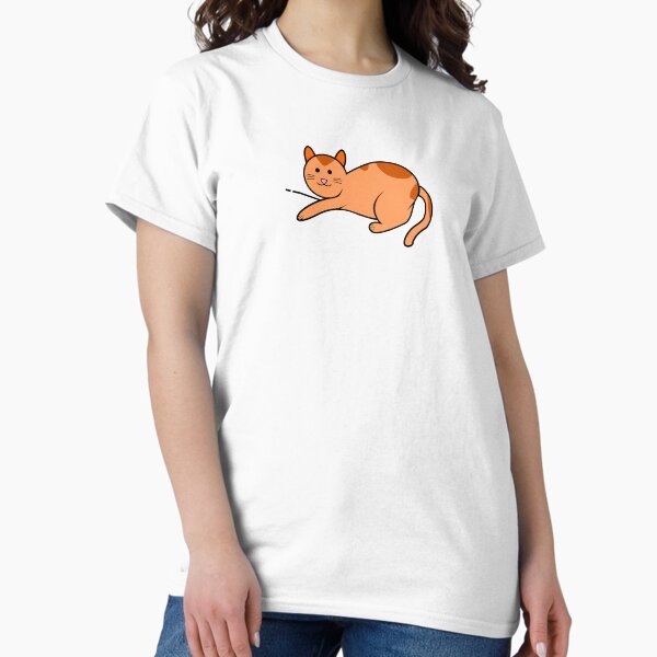 Vista previa del artículo con la obra «Gato naranja katze», diseñado y vendido por ayokestudio.