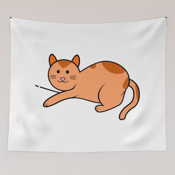 Aperçu de l'œuvre Katze chat orange créée et vendue par ayokestudio.