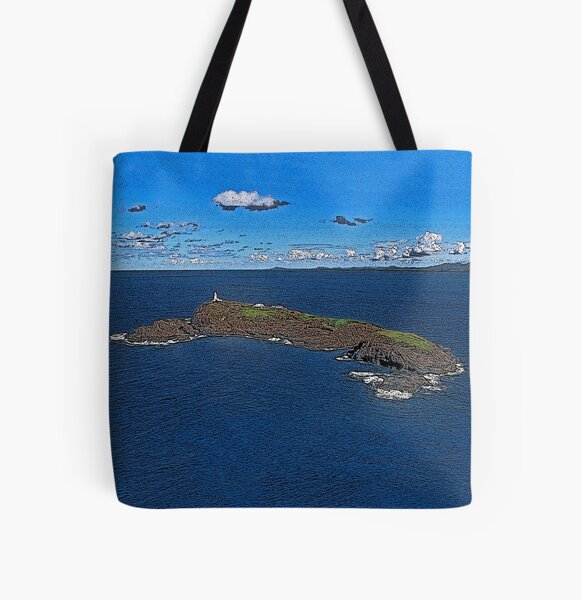 South Solitary Island Lighthouse 2 All Over Print Tote Bag