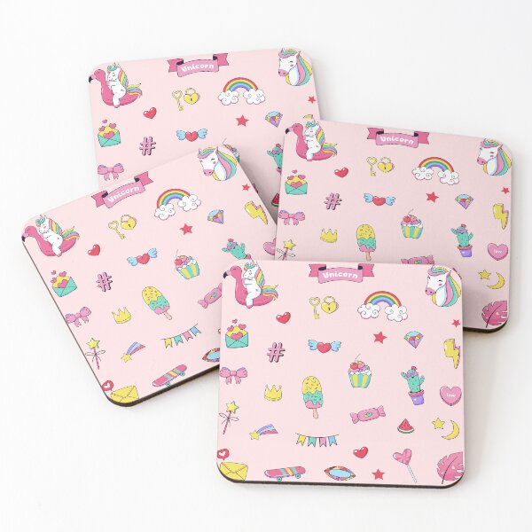Item preview, Pink unicorn stickers - pack 1 designed and sold by professorguru.