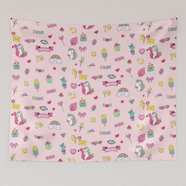 Item preview, Pink unicorn stickers - pack 1 designed and sold by professorguru.