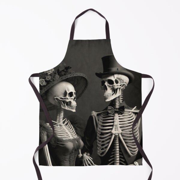 Item preview, Skeleton Couple in Love Holding Hands Valentines, Wedding, Anniversary, Birthday Funny Gift designed and sold by CoyoteStudio.