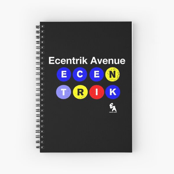 Ecentrik Avenue Spiral Notebook