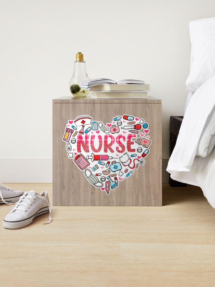 Nurse Valentines Heart shape nursing tools Poster for Sale by  zohir-creative