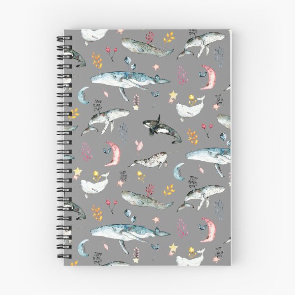 Item preview, Kings of the Oceans - Watercolor Whales anthracite designed and sold by lineosa.