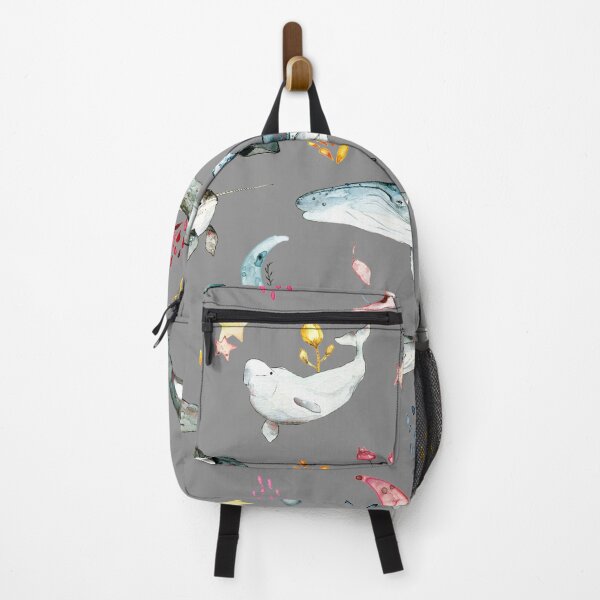 Item preview, Kings of the Oceans - Watercolor Whales anthracite designed and sold by lineosa.