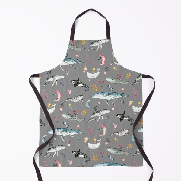 Item preview, Kings of the Oceans - Watercolor Whales anthracite designed and sold by lineosa.