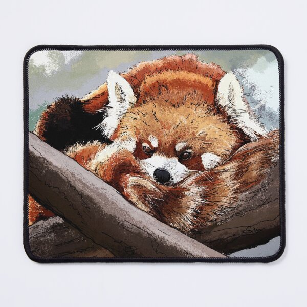 Item preview, skeptical red panda designed and sold by sim-scribble.