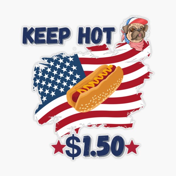 Dodger Dog Time  Sticker for Sale by givingwhopping