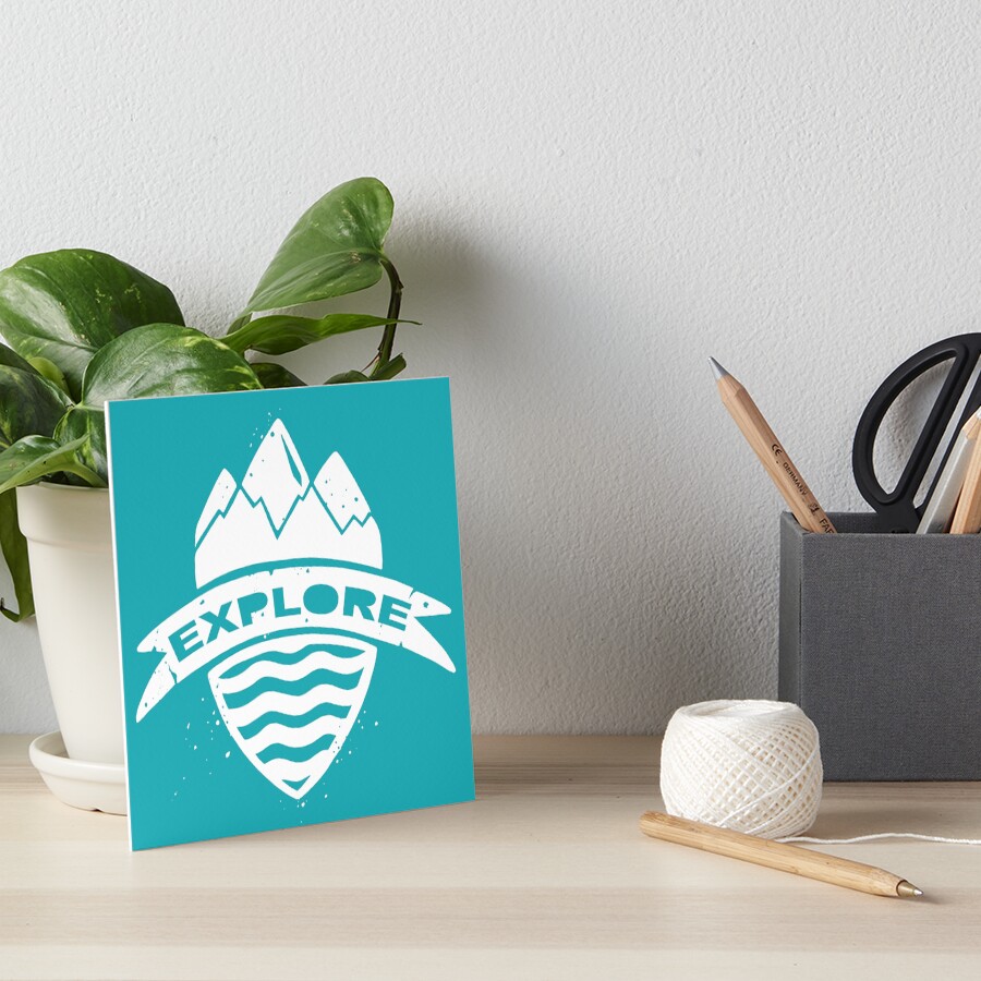 Explorer's Crest Art Board Print