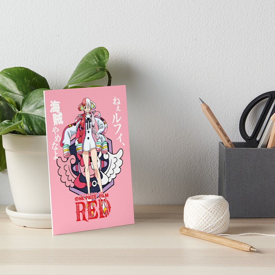 Pastele One Piece Film Red Anime Custom Spiral Notebook Ruled Line