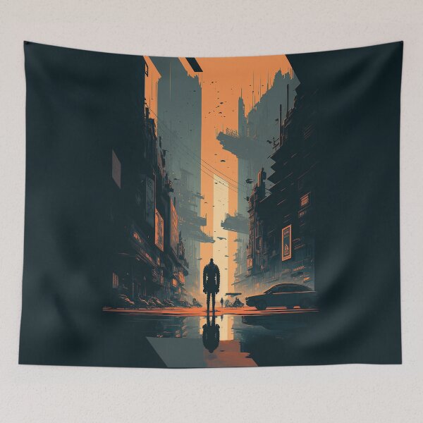 Item preview, Cyberpunk City designed and sold by Abili-Tees.