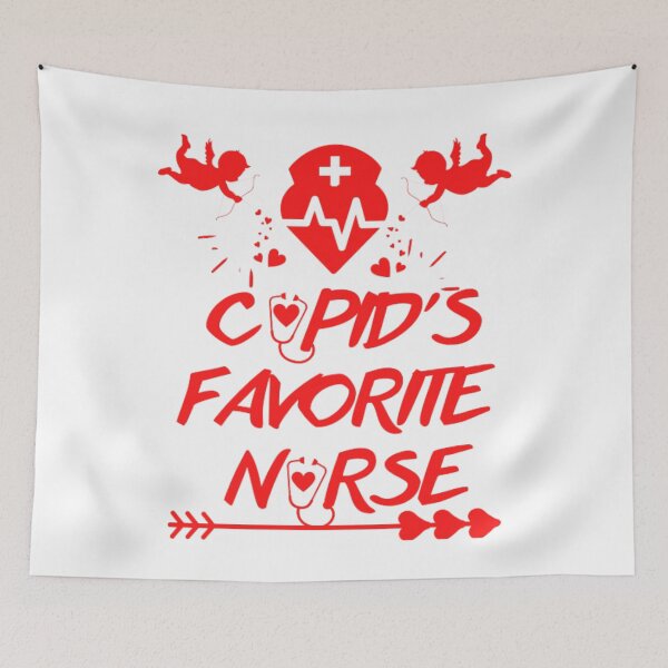 Item preview, Cupid's Favorite nurse Valentine day for nurses designed and sold by vini20shop ☑️ ⭐⭐⭐⭐⭐.