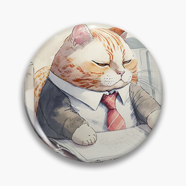 Item preview, Office Worker Cat Who Doesn't Want to Work designed and sold by Artistic Frontier.