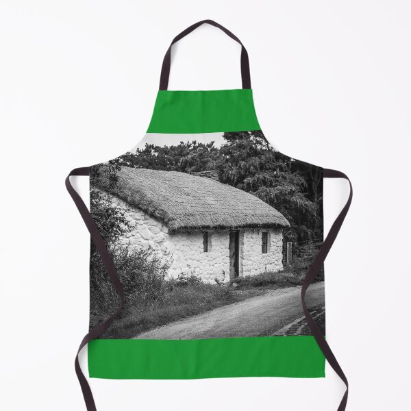 Item preview, Thatched Cottage Country Lane bw Northern Ireland designed and sold by eddiebarronshop.