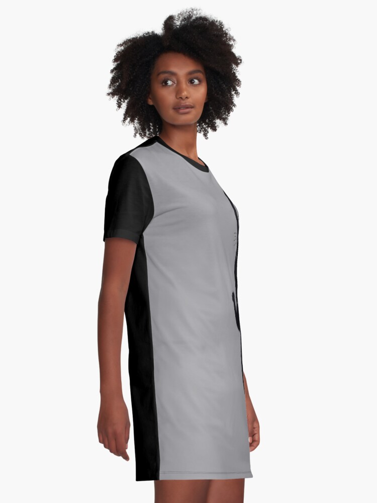 Alternate view of Black Cat Holding On Graphic T-Shirt Dress