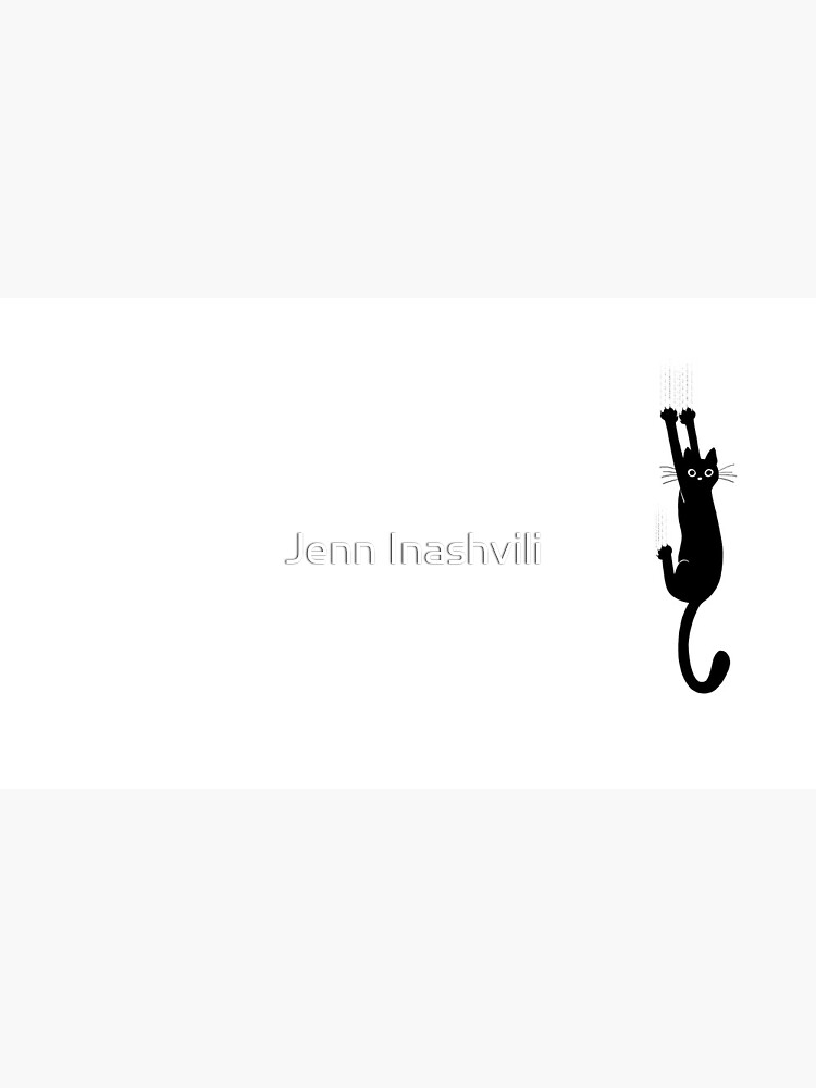 Black Cat Holding On by ShortCoffee