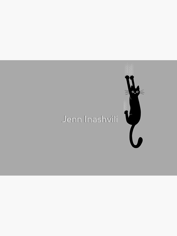 Black Cat Holding On by ShortCoffee