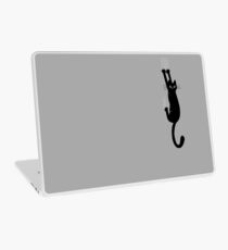 Vinilo para portátil Gato negro sosteniendo