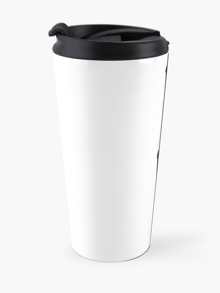 Alternate view of Black Cat Holding On Travel Coffee Mug