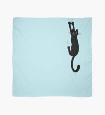 Black Cat Holding On Scarf