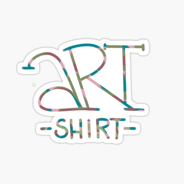 art shirt Sticker