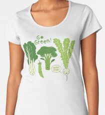 Go Green! (Leafy Green!) Women's Premium T-Shirt