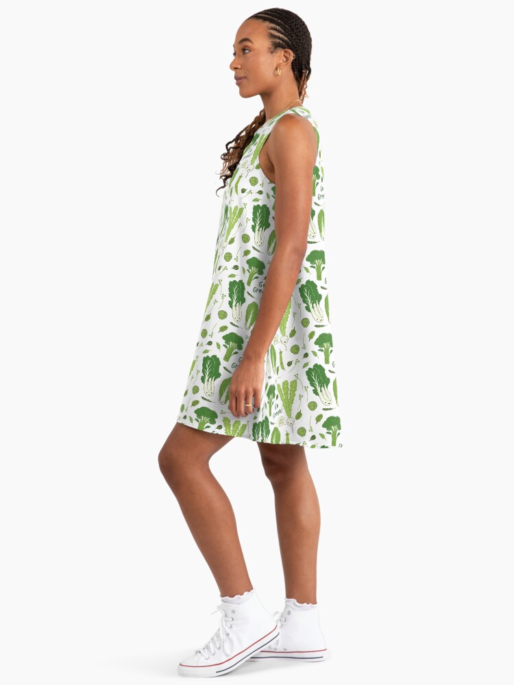 Go Green! (Leafy Green!) Happy Garden Vegetables" A-Line Dress for Sale by  ShortCoffee | Redbubble