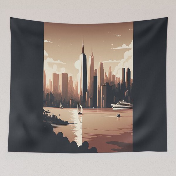 Item preview, New York City at Twilight designed and sold by Abili-Tees.