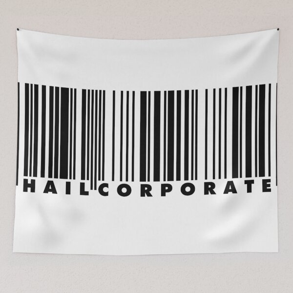 Item preview, /r/Hailcorporate bar code merchandise (Black) designed and sold by tacticalhog.