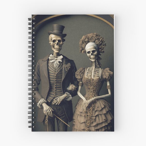Item preview, Skeleton Couple in Love Holding Hands Valentines, Wedding, Anniversary, Birthday Funny Gift  designed and sold by CoyoteStudio.