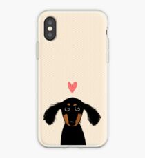 Vinilo o funda para iPhone Dachshund Puppy Love