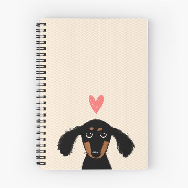 Item preview, Dachshund Puppy Love | Cute Black and Tan Wiener Dog with Heart designed and sold by Jenn Inashvili.
