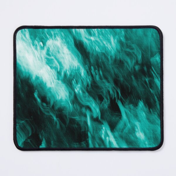 Item preview, abstract turquoise blue green lines pattern decoration designed and sold by moonaliara.