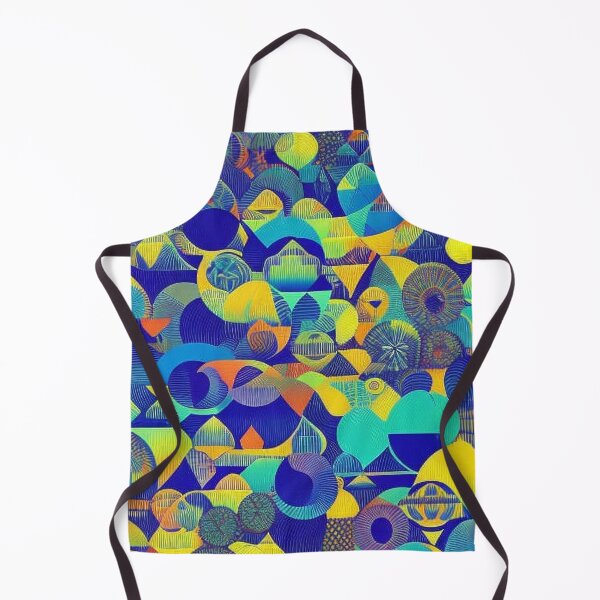 Item preview, Pattern Circle Wheels, Blue and Yellow designed and sold by Canadamarsworks.