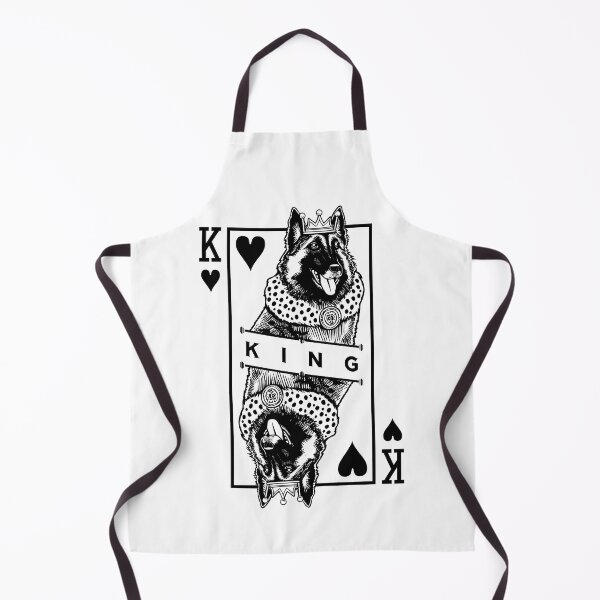 Item preview, Belgian Tervuren Shepherd King Of Hearts Funny Dog Pop Art designed and sold by GrandeDuc.