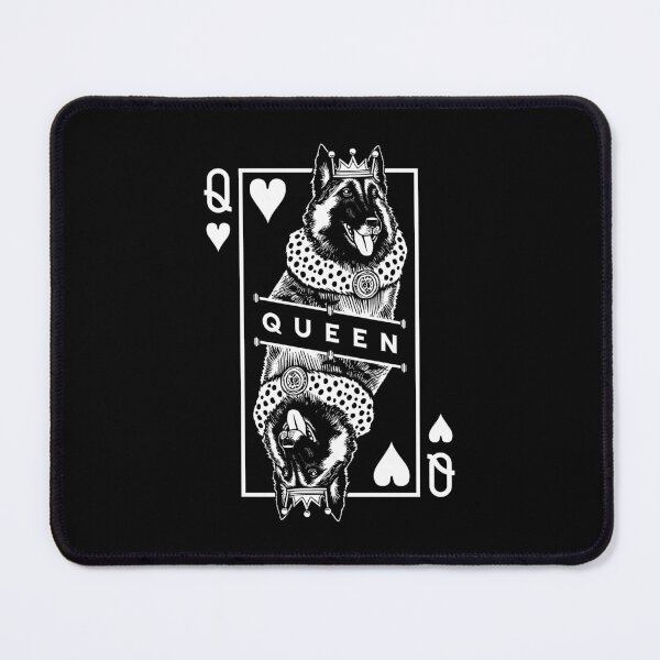 Item preview, Belgian Tervuren Shepherd Queen Of Hearts Funny Dog Pop Art designed and sold by GrandeDuc.