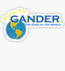 Greetings From Gander Sticker