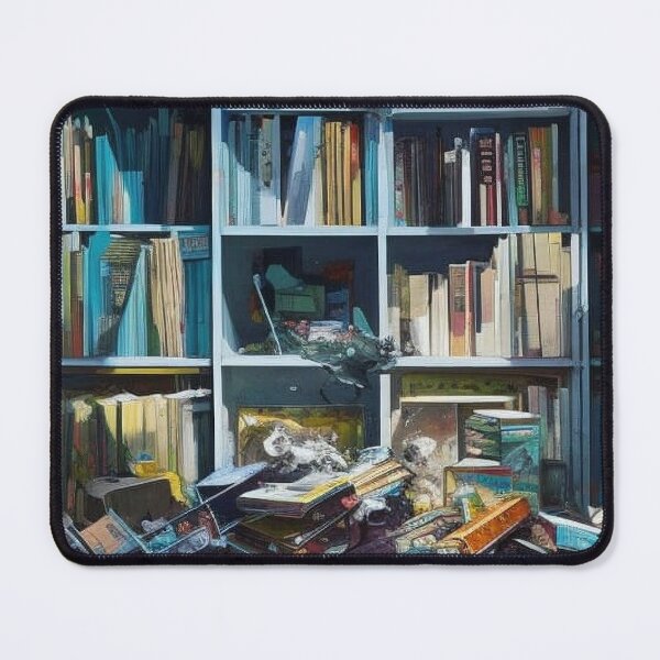 Item preview, Book Pile Reading Off the Shelf designed and sold by Canadamarsworks.