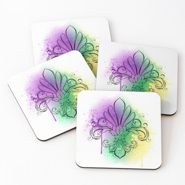 Item preview, Lily with Watercolor ( Mardi Gras Fleur de Lis ) designed and sold by Blackmoon9.