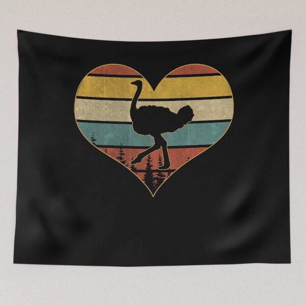 Item preview, Retro vintage ostrich heart designed and sold by gastonfongemie.