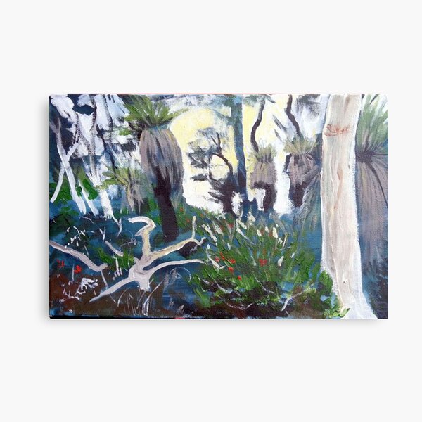 light through the grass trees Canvas Print
