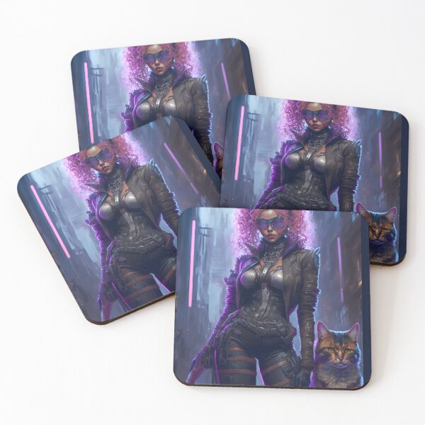 Item preview, City Of Night Kitty  designed and sold by sixblackroses.