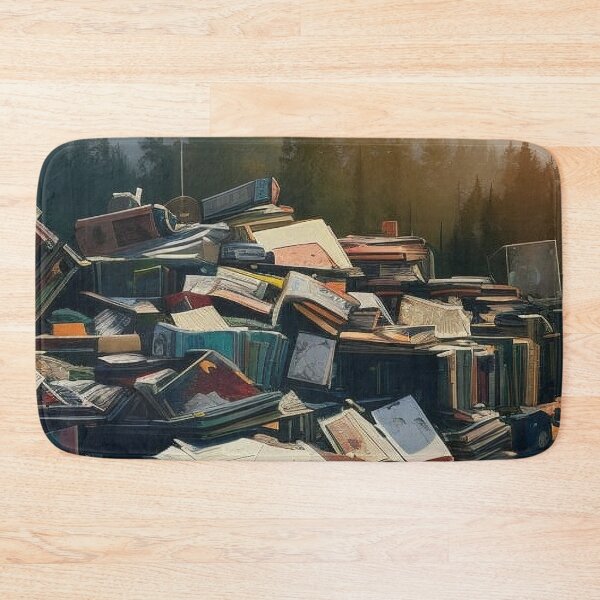 Item preview, Book Pile Outdoors designed and sold by Canadamarsworks.