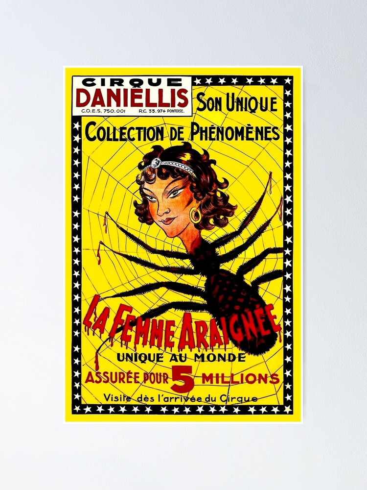 CIRQUE DANIELLIS : Vintage 1920 Circus Advertising Print