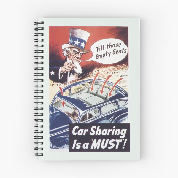 Item preview, Car Sharing is a MUST! - 1940s WW2 Remastered poster designed and sold by BigCreation.