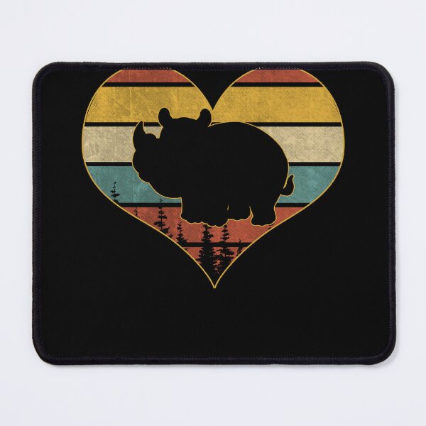 Item preview, Retro vintage rhinoceros heart designed and sold by gastonfongemie.