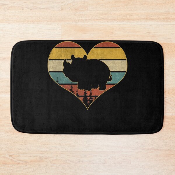 Item preview, Retro vintage rhinoceros heart designed and sold by gastonfongemie.