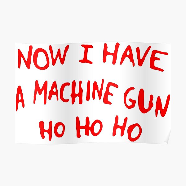 Die Hard christmas Jumper Poster